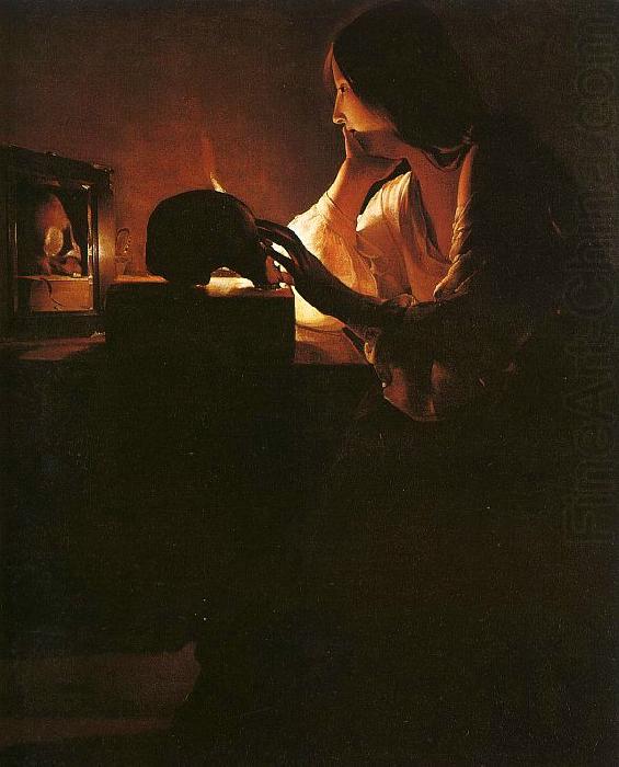 Georges de La Tour The Repentant Magdalen china oil painting image